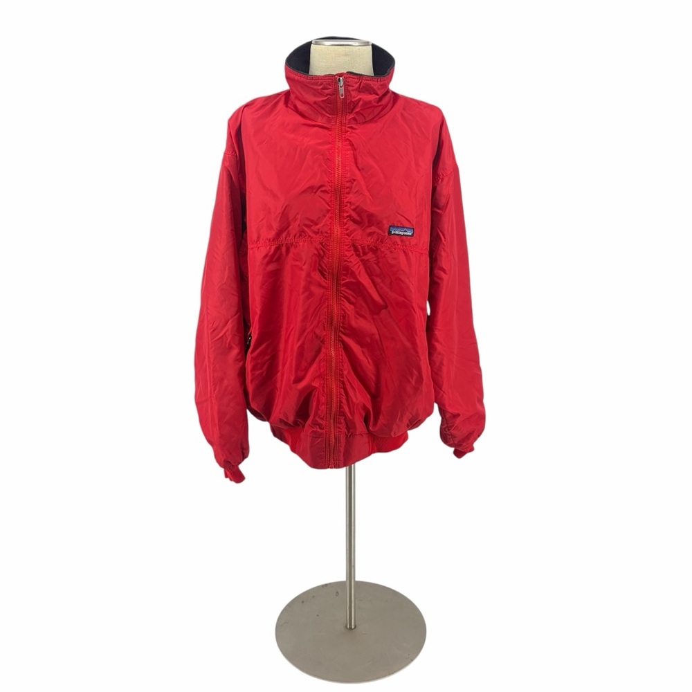 Patagonia Vintage 90s Red Lightweight Coat Full Zip Outdoor Jacket